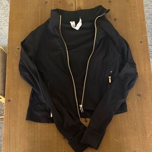 lululemon Define Jacket Black Gold Zipper